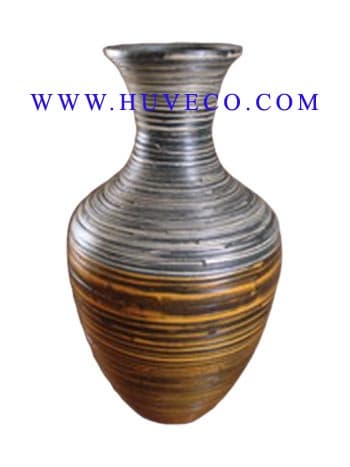 Beautiful Painted Bamboo Decor Vase